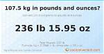 107.5 Kg: Get the Facts!