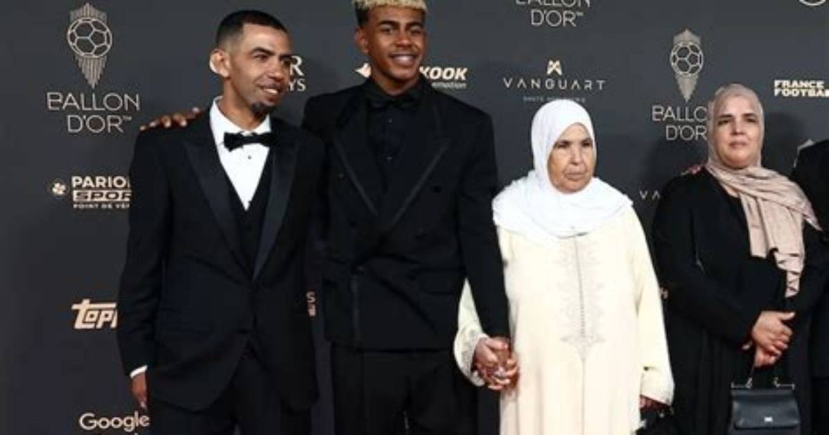 A Father's Love: Lamine Yamal with His Son