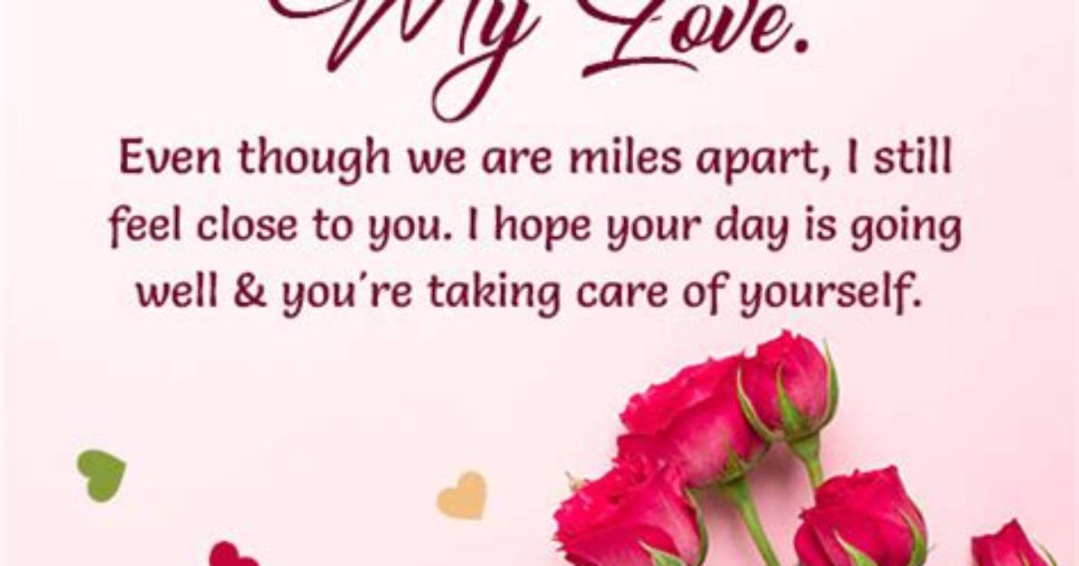A Romantic Good Afternoon Love Message to Brighten Your Day
