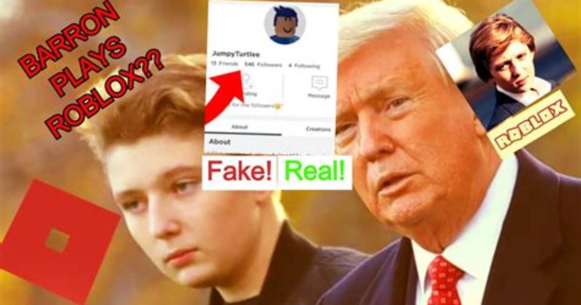 Barron Trump's Roblox Account: a Deeper Look into the Former First Son's Online Presence