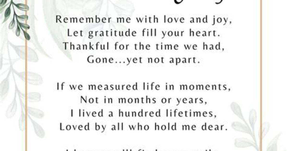 Celebrating Life: a Heartfelt Obituary
