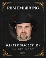 Daryle Singletary: a Legacy Remembered and the Cause of His Untimely Death