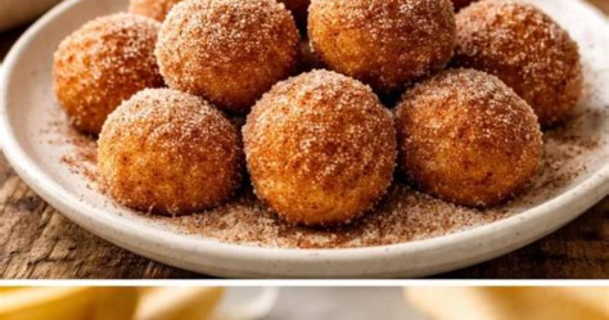 Deliciously Simple 2 Ingredient Banana Donut Holes