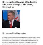 Dr. Joseph Fair Height, Weight, Net Worth, Age, Birthday, Wikipedia, Who, Nationality, Biography