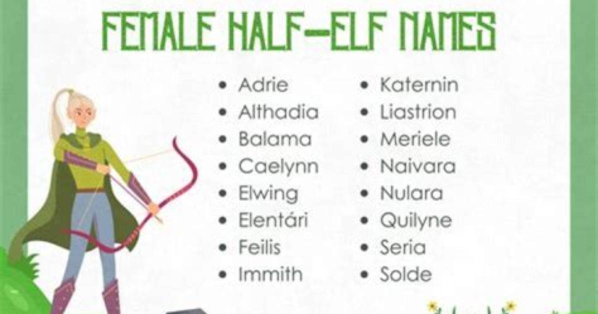 Enchanting Half Elf Names: a Journey Through Fantasy