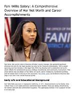 Fani Willis' Income: a Comprehensive Overview