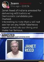 Janet Reed of Indiana Is Arrested for Voter Fraud: Who Is She?