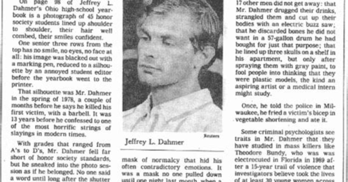 Jeffrey Dahmer Obituary, What Was Jeffrey Dahmer Cause of Death?