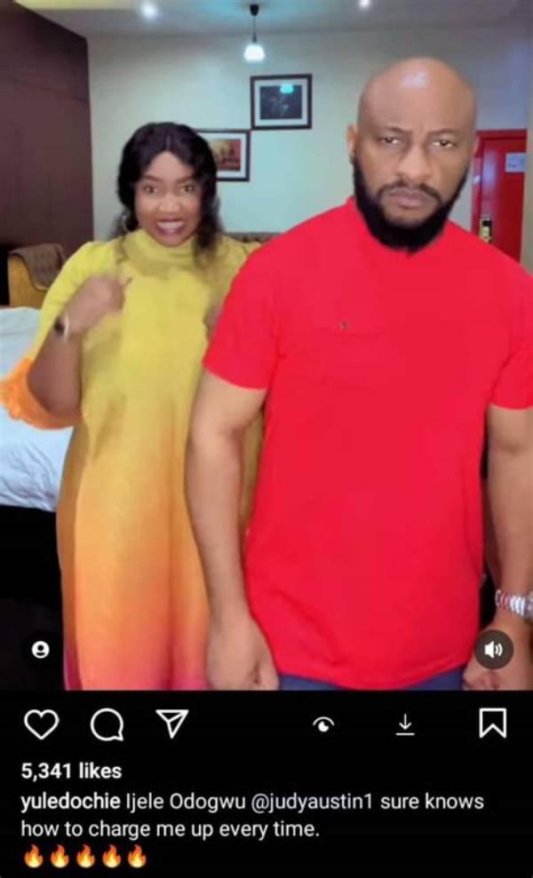 Judy Austin Hypes Self as Yul Edochie Returns to Her in Enugu