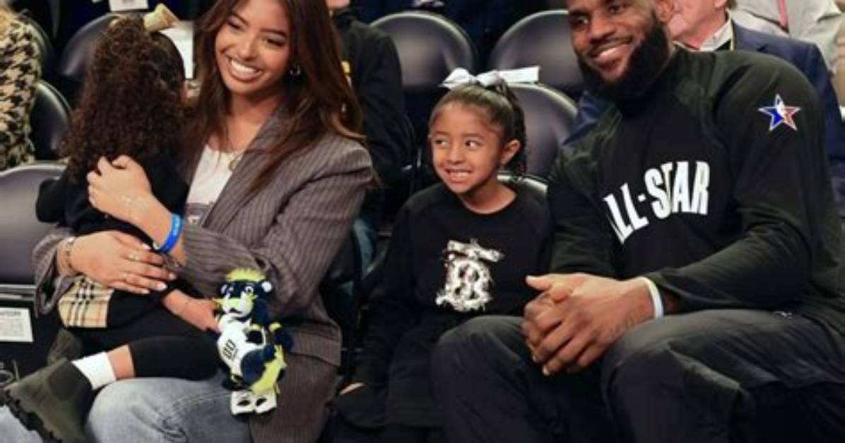 Lebron James Greets Kobe Bryant’s Daughters Natalia, Bianka and Capri at 2023 Nba All-Star Game: Watch