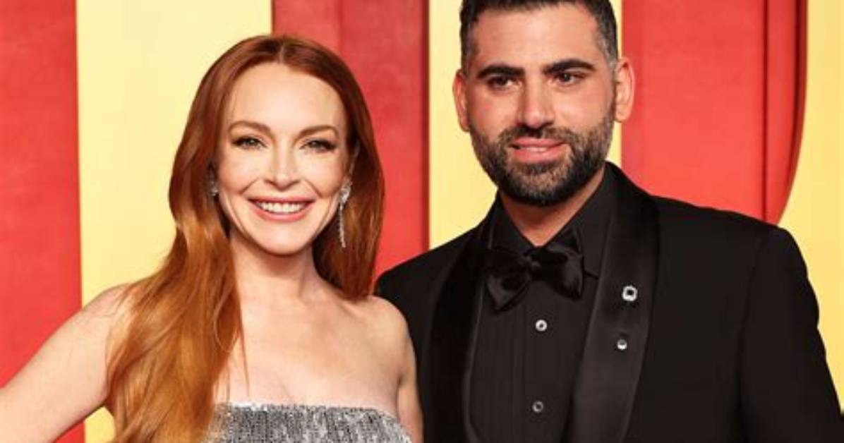 Lindsay Lohan and Husband Bader Shammas Smile as They Sit Courtside at New York Knicks Game