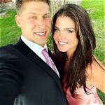 Marie Avgeropoulos and Alain Moussi