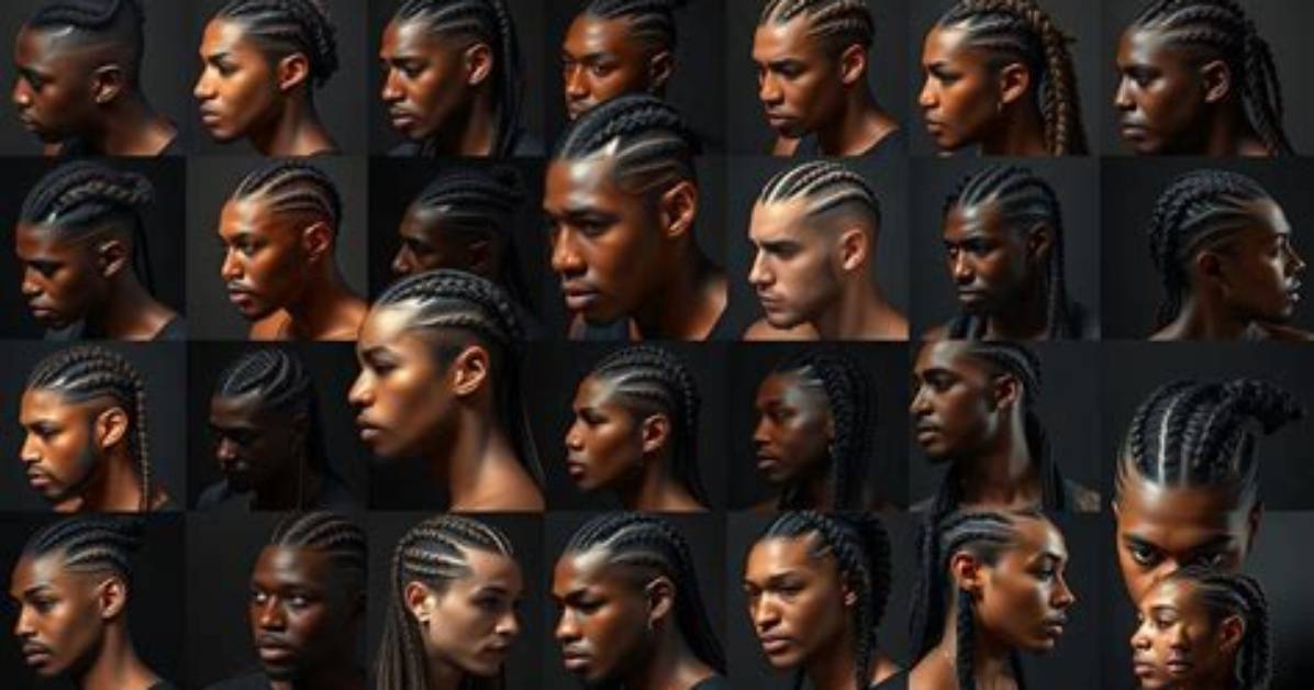 Mastering the Art of the Braids Man Bun