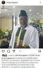 Mc Oluomo Is Rejoicing with Actor Olaiya Igwe over His Newest Achievement