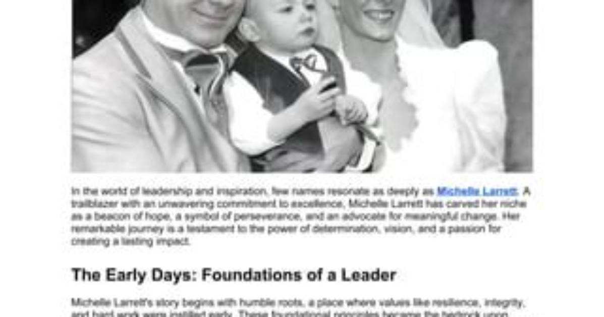 Michelle Larrett's Transformative Impact on Rochester