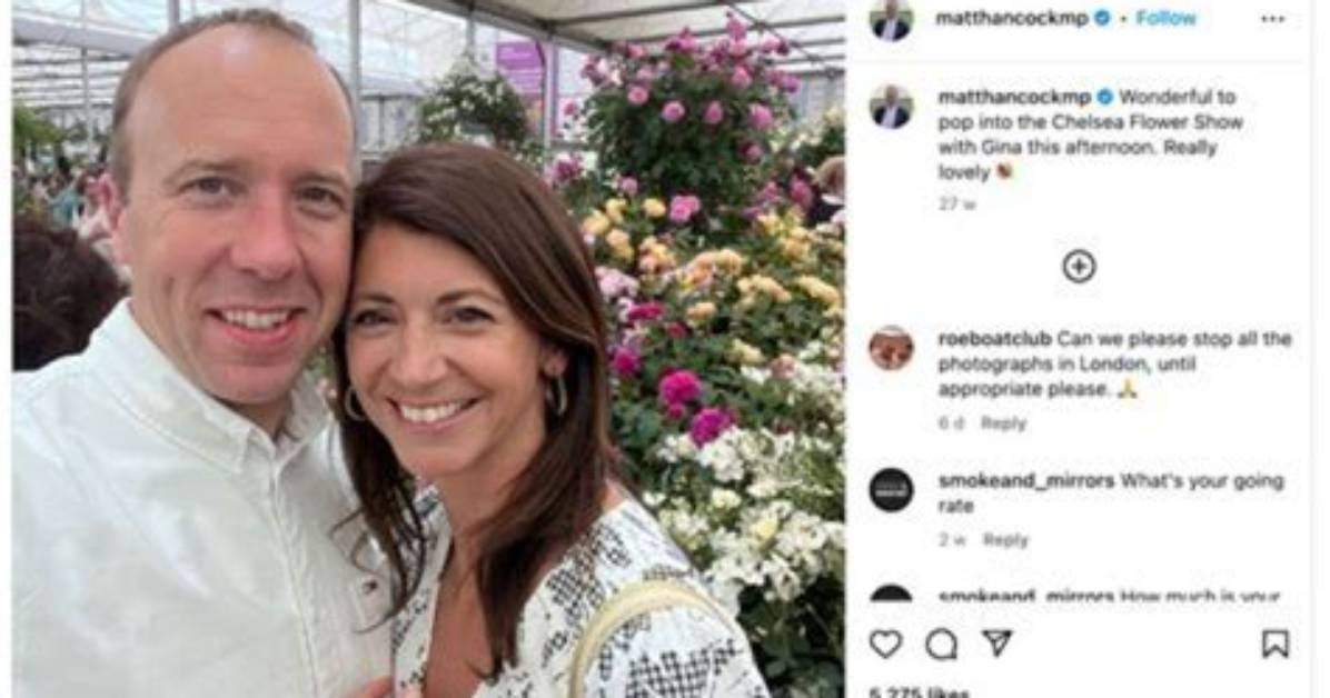 Mp Matt Hancock Confirms Affair with Girlfriend Gina Colangelo Was out of Love & Did Not Break Any Law
