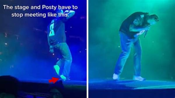 Post Malone Hurts Ankle After Falling on-Stage During Atlanta Concert
