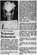 Remembering Annie Weinstein Richardson: a Cherished Life Remembered