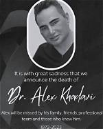 Shocking Death of Prominent Figure: Alex Khadavi