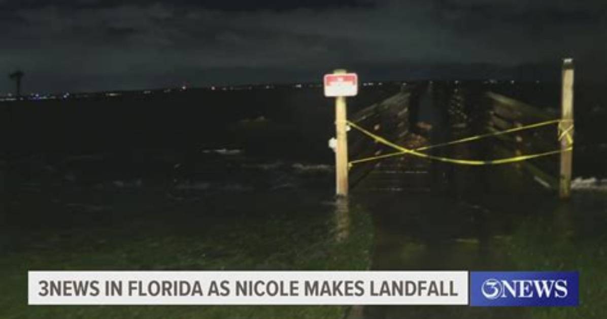 Tropical Storm Nicole Makes Landfall in the Bahamas, Expected to Hit Florida as Category 1 Hurricane