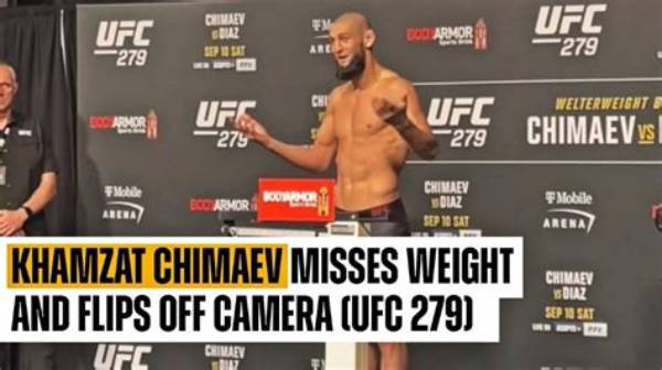 Ufc Welterweight Fighter Khamzat Chimaev Misses Weight for His Match with Nate Diaz