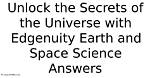 Uncover Earth Science Secrets: Edgenuity Answers Revealed