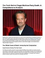 Uncover the Truth Behind Matthew Perry's Mysterious Hand Condition
