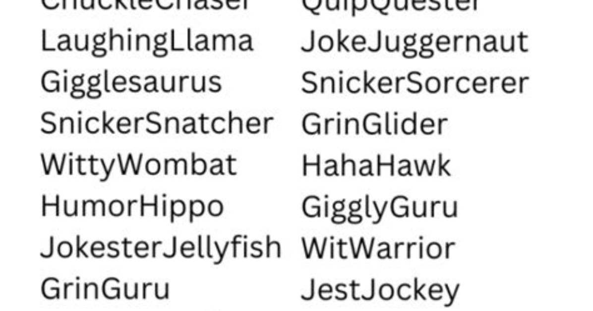 Unlocking the World of Funny Usernames: a Journey into Humor