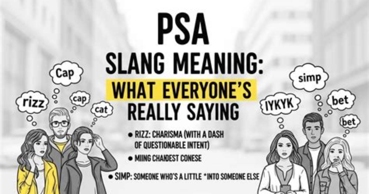 Unraveling the Mystery of Psa Slang Meaning