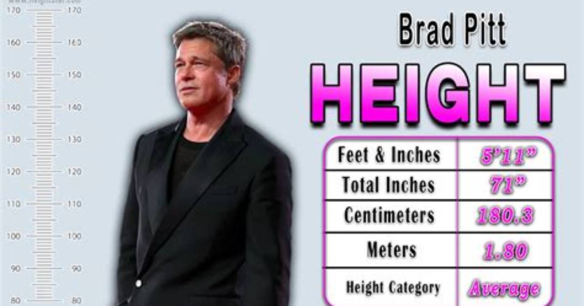 Unveiling Brad Pitt's Height: Beyond the Surface