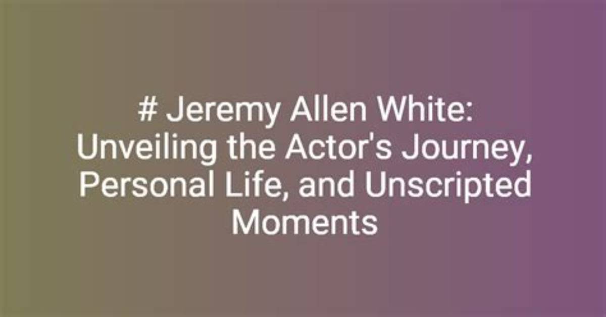 Unveiling the Comedic Genius of Jeremy White and Gene Wilder