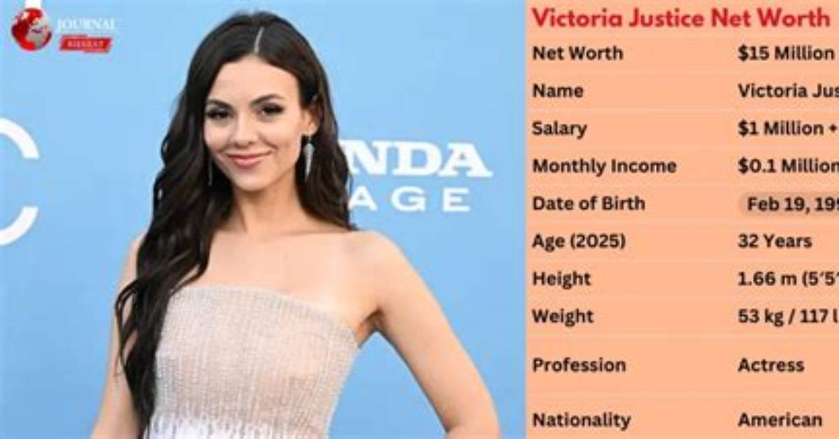 Victoria Justice's Net Worth Revealed