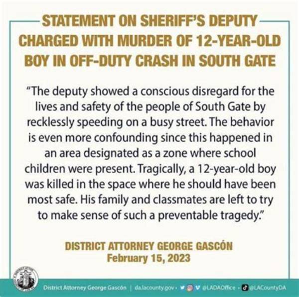 What Did Ricardo Castro Do? La County Sheriff’s Deputy Charged over Fatal off-Duty Crash